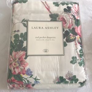 Laura Ashley - Darcy 84 in. Rod pocket curtains